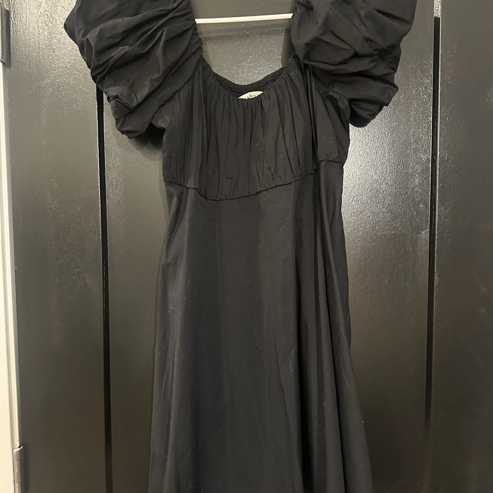 NWT Abercrombie & Fitch Black Puff Sleeve Dress